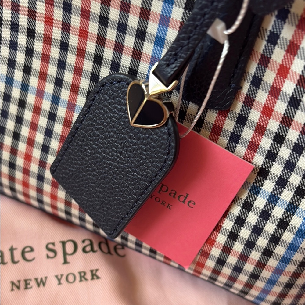 Kate Spade Navy Checkered Women's Bag - Picture 8 of 12